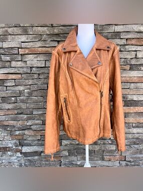 NEW Max Studio Faux Leather Jacket NWT Size XXL